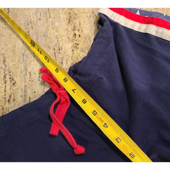 Tommy Girl Jean's Women Sz M Sweatpants Red White Blue Flag Leg Bootcut July 4th - Picture 4 of 14